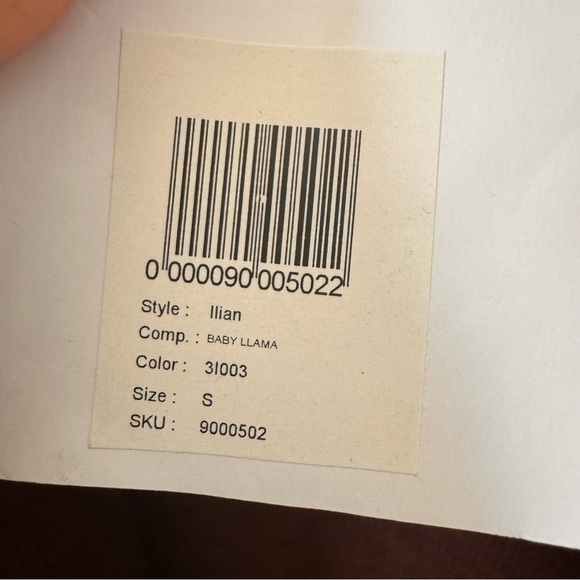 NWT Bonalla Ilian 100% Cashllama Open Ribbed Cardigan in "Dark Brown" Size Small - Picture 11 of 12